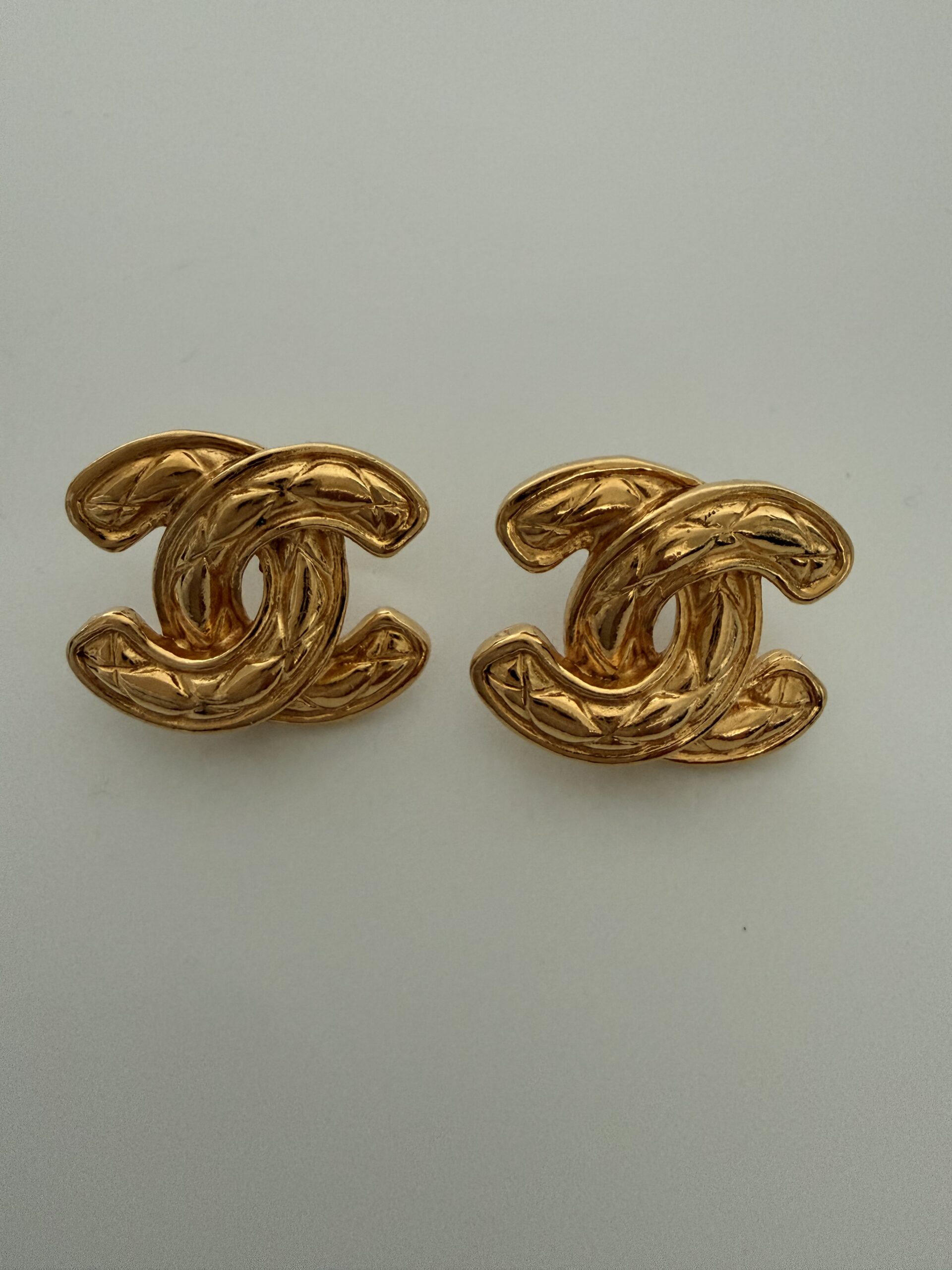CHANEL Gold-Tone Earrings